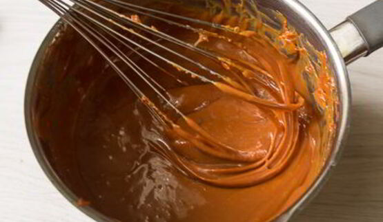 простой карамельный пудинг