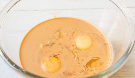 простой карамельный пудинг