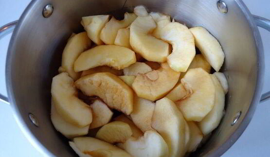 пудинг с яблоками тоффи