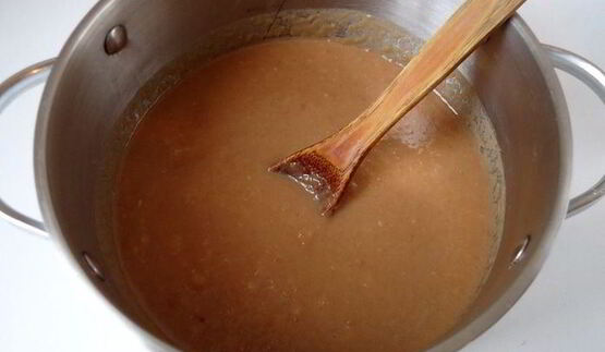 пудинг с яблоками тоффи