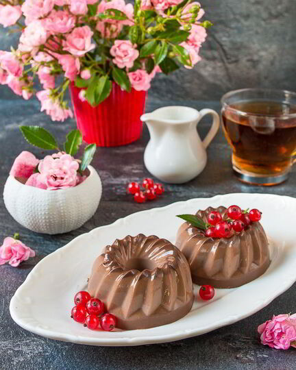 Рецепт шоколадна-молочного желе