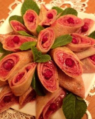 Блинчики с ягодным суфле