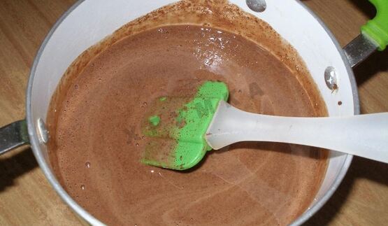 десерт шоколадный крем суфле