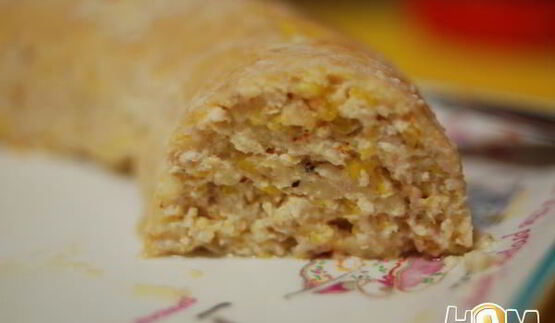 куриное суфле с тыквой, сыром и творогом