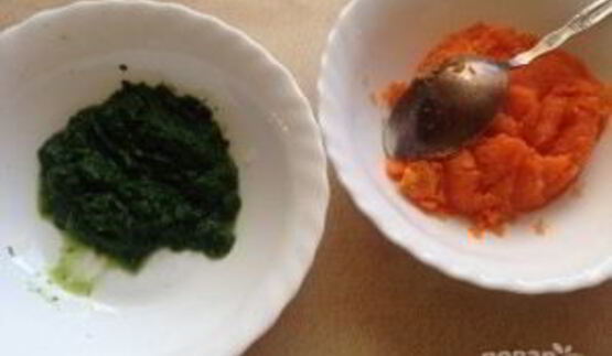 морковно-шпинатное суфле