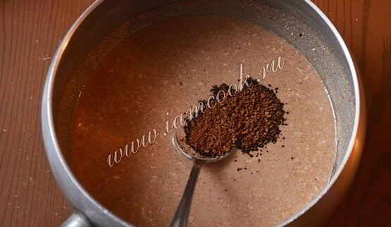 шоколадно-кофейное суфле