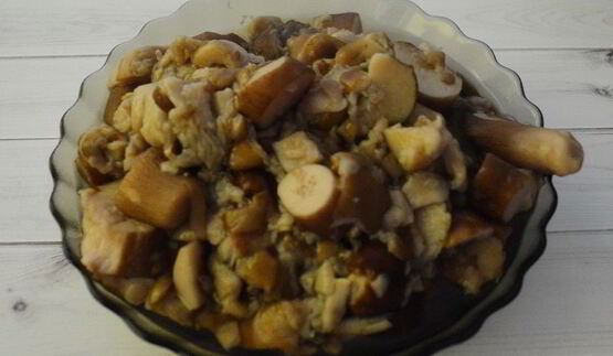 суфле из кабачков и белых грибов