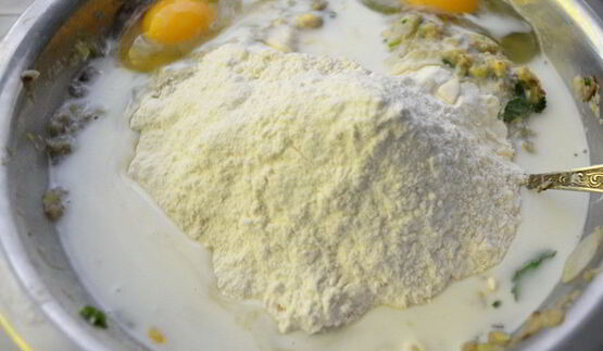 суфле из кабачков и белых грибов