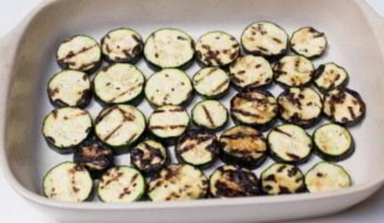 суфле из кабачков под грибным соусом