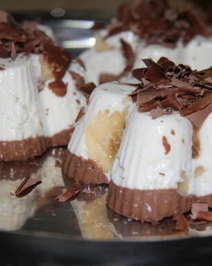 Суфле творожно-банановое с шоколадом