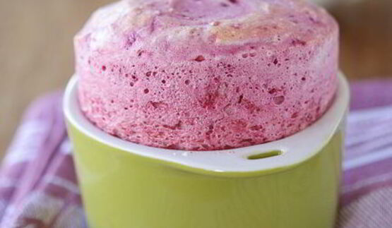 свекольное суфле с апельсиновым курдом