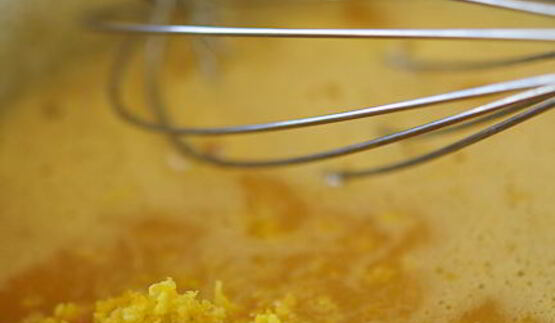 свекольное суфле с апельсиновым курдом