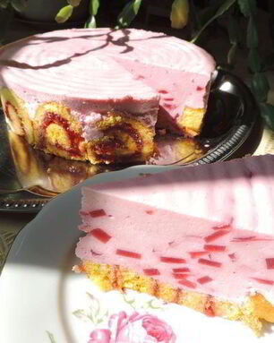 Торт-суфле Малиновый звон