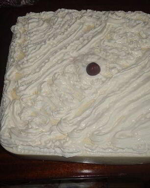 Торт-суфле с вишней