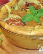 Яблоки в манном суфле