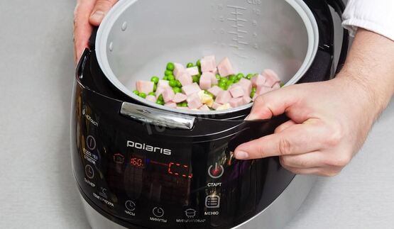 яичное суфле с ветчиной в мультиварке