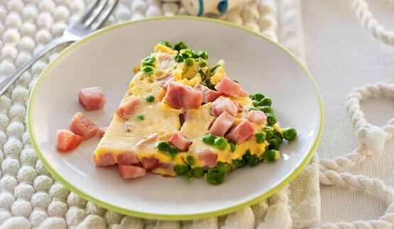 яичное суфле с ветчиной в мультиварке