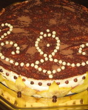 Дынный торт-тирамису