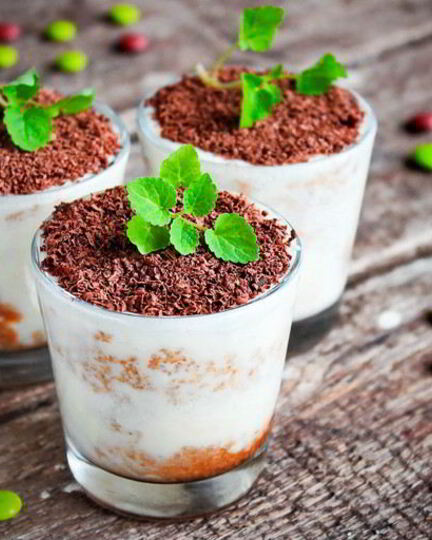 Рецепт парфе тирамису с маскарпоне и шоколадом