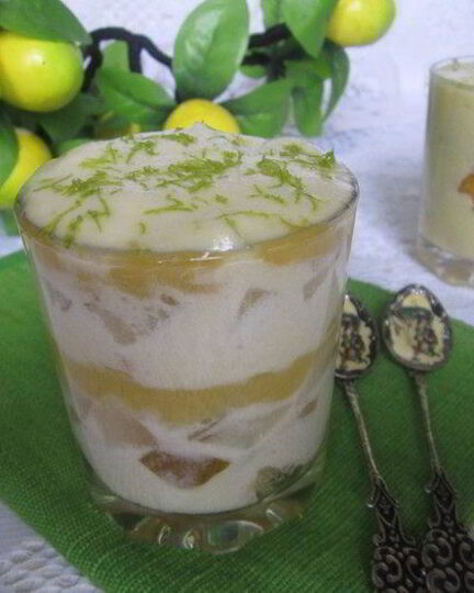 Рецепт тирамису с грушей и лаймовым курдом