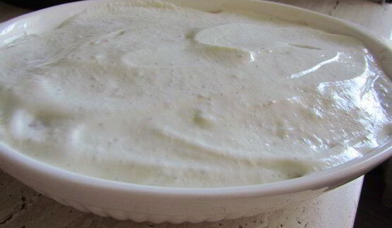 творожно-мятный десерт