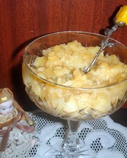 Рецепт яблочного пюре со сгущенкой