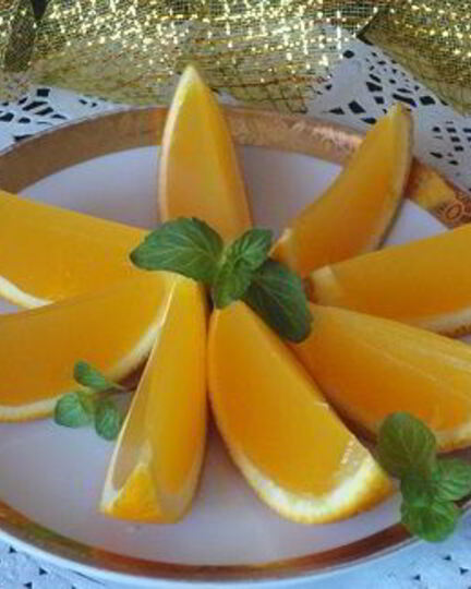 Рецепт желе апельсиновые дольки