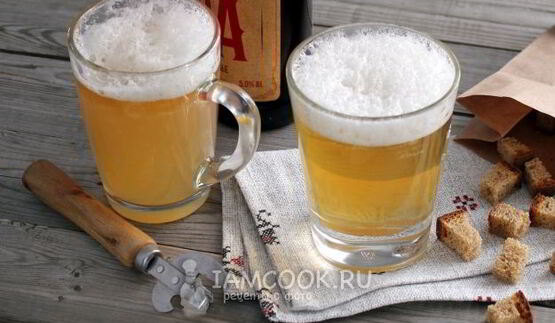 желе кружка пива из яблочного сока