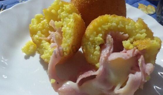 аранчини с прошутто