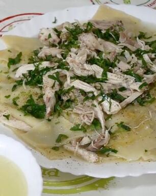 Бешбармак из курицы