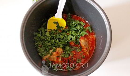 чахохбили из курицы в мультиварке