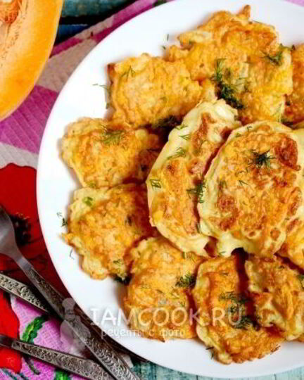 Рецепт драников из тыквы