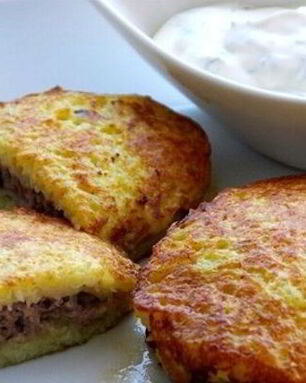 Драники картофельные с фаршем