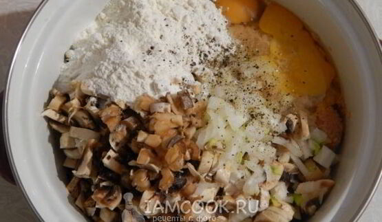 драники с грибами