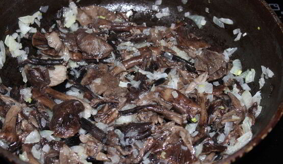 картофельные драники с грибным соусом