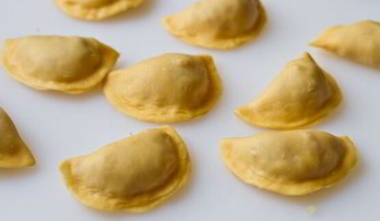 мучные колдуны с грудинкой