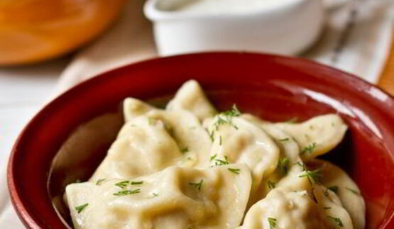 мучные колдуны с грудинкой