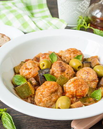 Рецепт фрикаделек из индейки с овощами