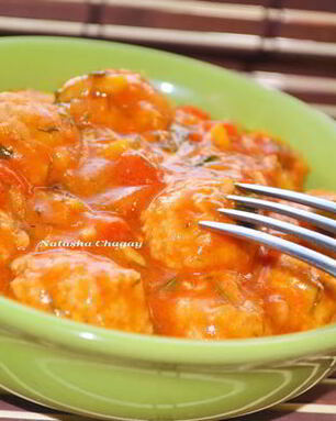 Фрикадельки в остром соусе