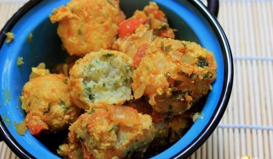 рыбные фрикадельки в имбирном соусе