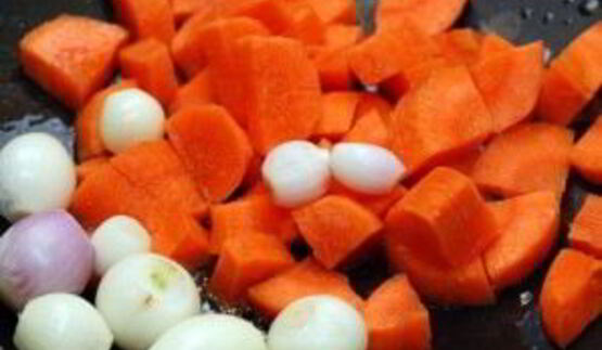 гарнир из басмати и овощей