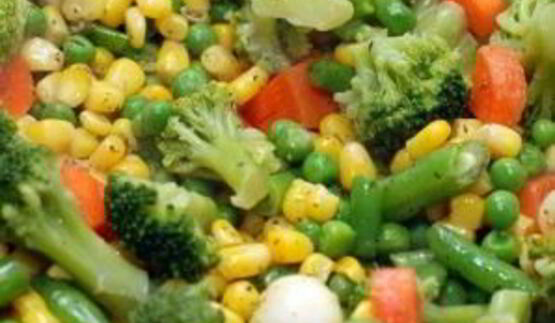 гарнир из басмати и овощей