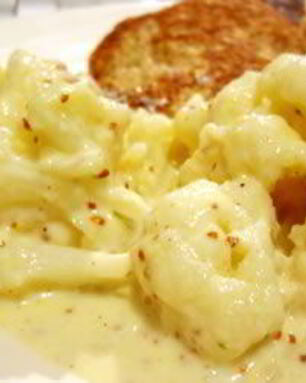 Гарнир из цветной капусты в микроволновке