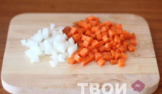 чечевица с креветками