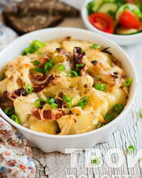 Картофель с беконом