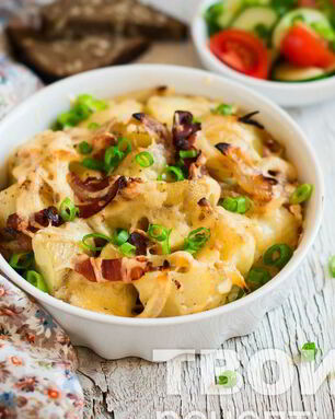 Картофель с беконом