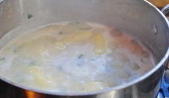 картофель с петрушкой