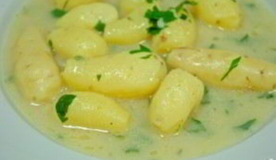 картофель с петрушкой