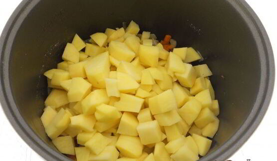 картофель с шампиньонами в мультиварке