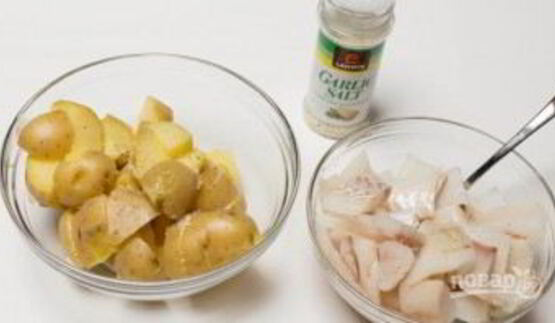 картофель с треской